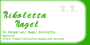 nikoletta nagel business card